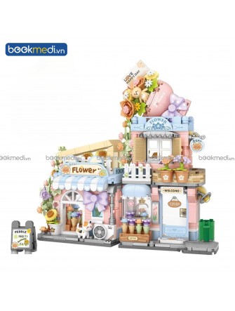 Đồ Chơi Lắp Ráp Mô Hình Tiệm Hoa (Flower Shop) Hãng Loz